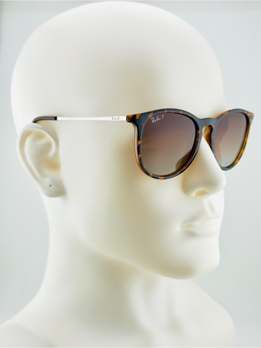 Ray-Ban Erika Classic Sunglasses RB4171 Polished Tortoise Frame Brown Lenses - Picture 4 of 13